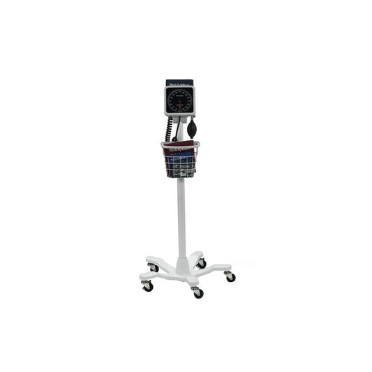 EA/1 WELCH ALLYN TYCOS BLOOD PRESSURE UNIT ANEROID DIAL MOBILE STAND WITH ADULT CUFF