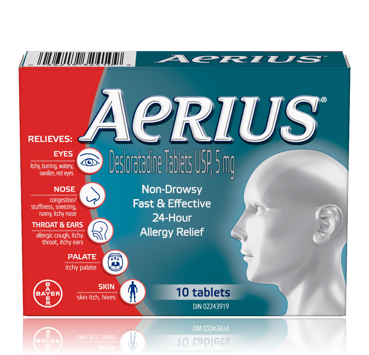 Aerius - Desloratadine 5mg 10 Tablets