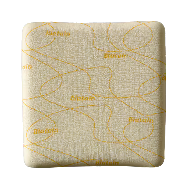 BX/5 BIATAIN NON-ADHESIVE FOAM DRESSING, SIZE 6IN X 6IN (15CM X 15CM)