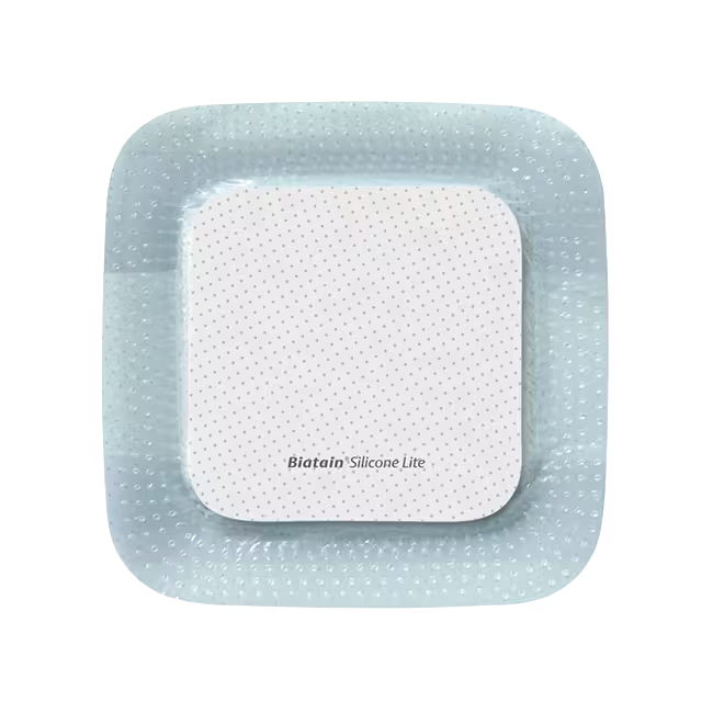 BX/10 BIATAIN LITE SILICONE FOAM DRESSING, SIZE  3IN X 3IN (8CM X 8CM)