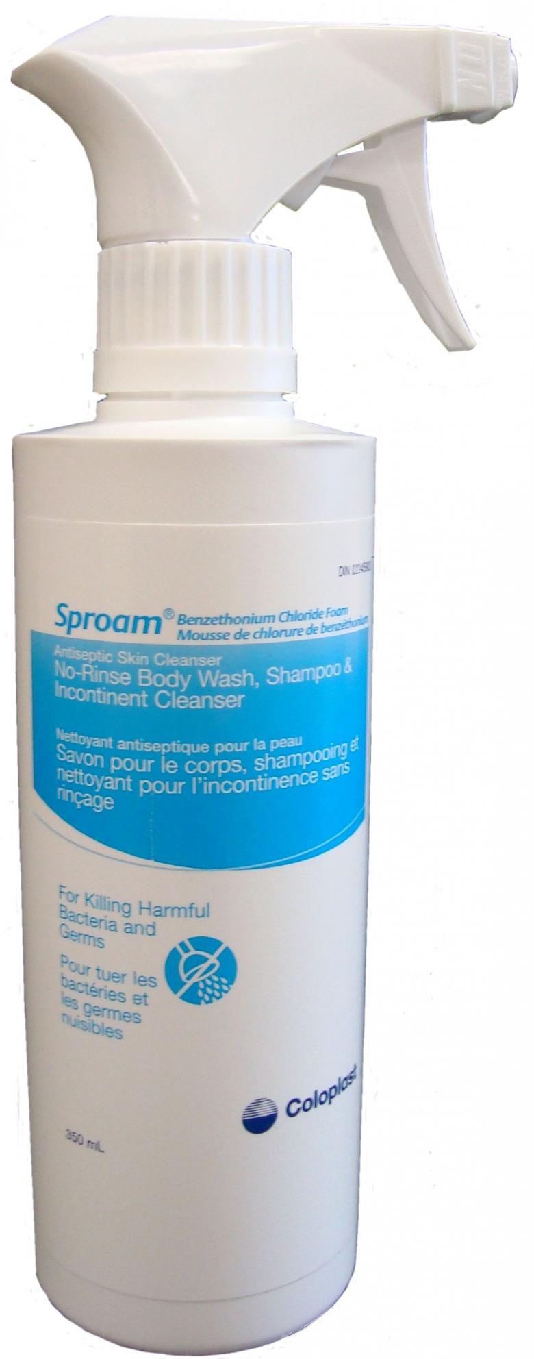(CS12) EA/1 SPROAM NO RINSE CLEANSER, 175ML SPRAY BOTTLE