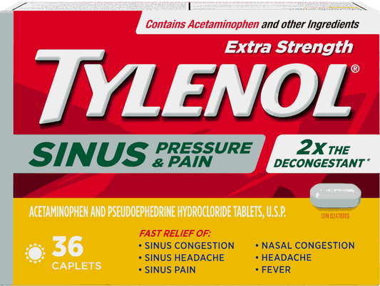 Tylenol Extra Strength Sinus and Pressure Pain 36 Caplets