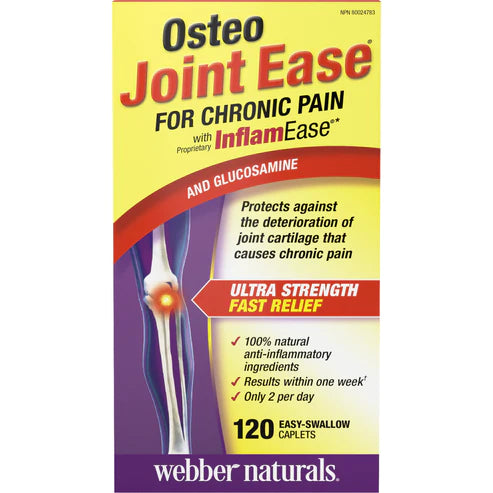 Osteo Joint Ease for Chronic Pain by Webber Naturals 120 caplets