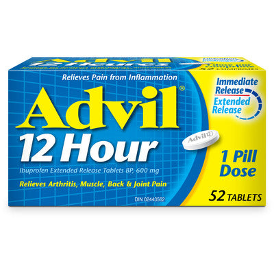 Advil 12 Hour Immediate Release Tablets