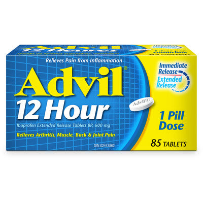 Advil 12 Hour Immediate Release 85 Tablets