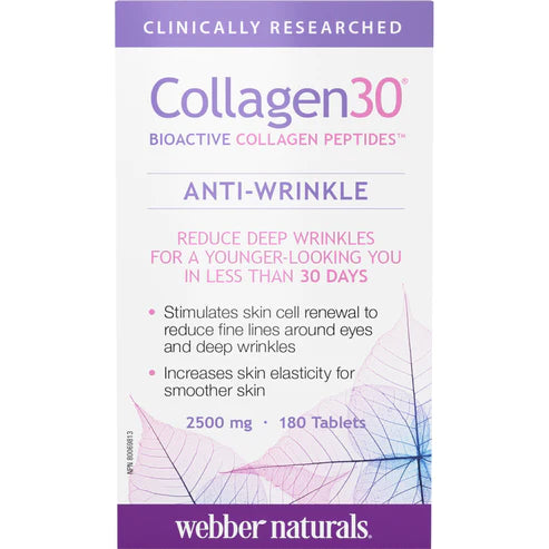 Webber Naturals Collagen 30 Anti-Wrinkle 180 Tablets