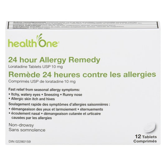 health One Loratadine Allergy Remedy 10 mg - 12 Tablets