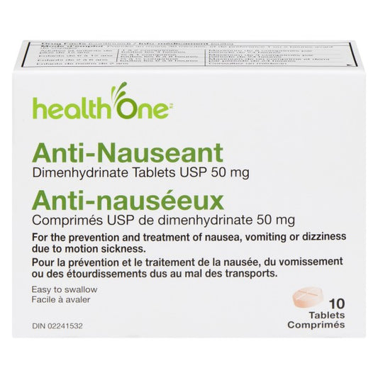 health One Anti-Nauseant 50 mg  - 10 Tablets