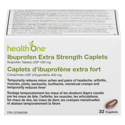 health One Ibuprofen 400 mg Caplets
