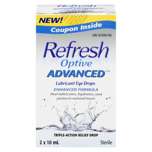 Refresh Optive Advanced Lubricant Eye Drops