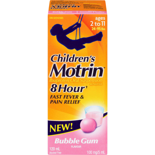 Children's Motrin Oral Suspension, Fast Fever and Pain Relief 120ml