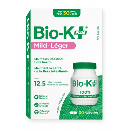 Bio-K+ Probiotic Capsules - Mild 12.5 Billion