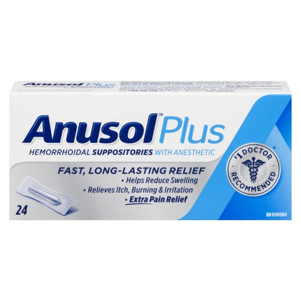 Anusol Hemorrhoidal Suppositories With Anesthetic