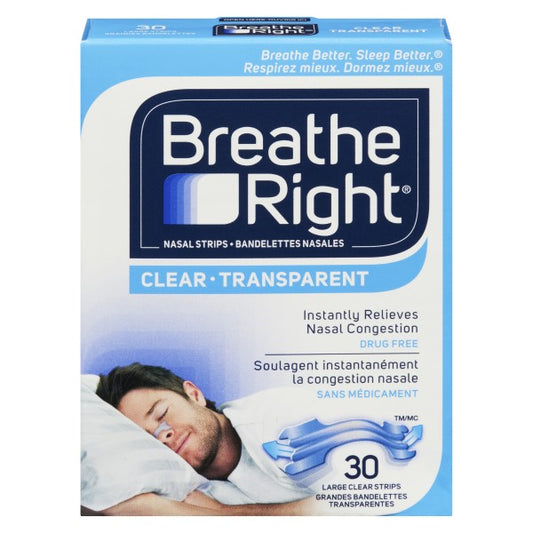 Breathe Right Nasal Strips Extra Strength - Clear