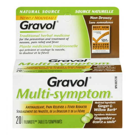 Gravol Natural Source Multi-Symptom Tablets