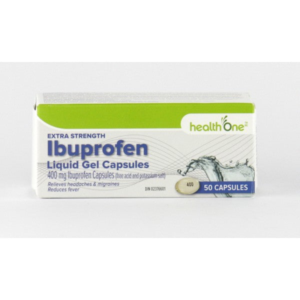health One Extra Strength Ibuprofen Liquid Gel Capsules