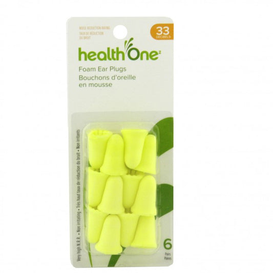 health One Soft Foam Ear Plugs