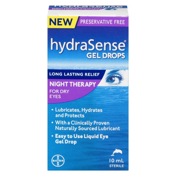 hydraSense Gel Drops Night Therapy For Dry Eyes