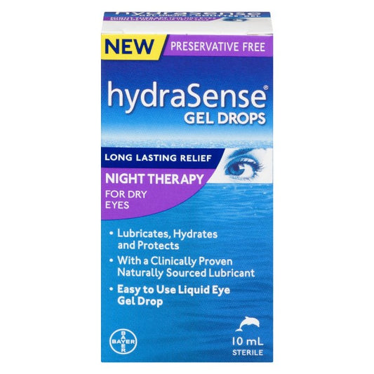 hydraSense Gel Drops Night Therapy For Dry Eyes