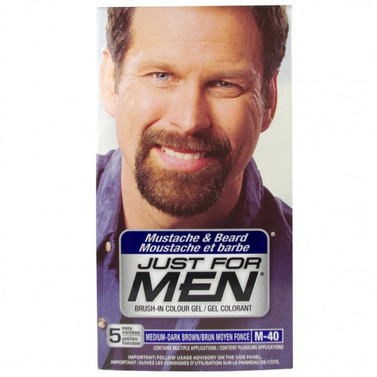 Just For Men Brush-In Colour Gel for Moustache, Beard & Sideburns