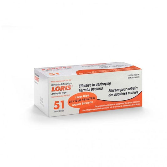 Loris Alcohol Wipes - 51 Pack