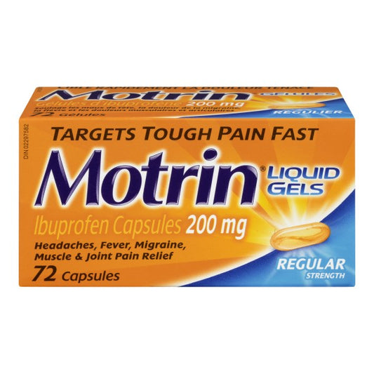 Motrin IB Regular Strength Ibuprofen Liquid Gels