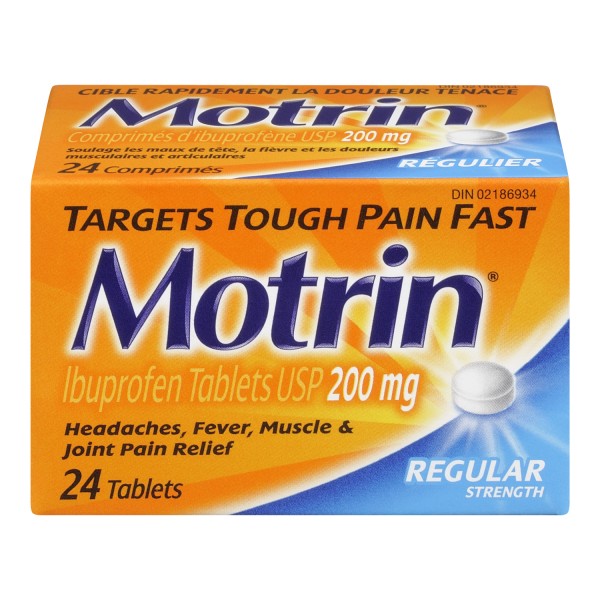 Motrin IB Regular Strength Ibuprofen Tablets