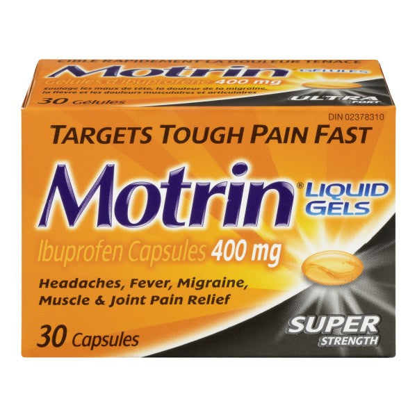 Motrin Super Strength Pain Relief Ibuprofen Liquid Gels