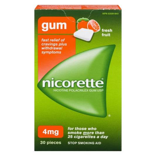 Nicorette Fresh Fruit Gum 4mg