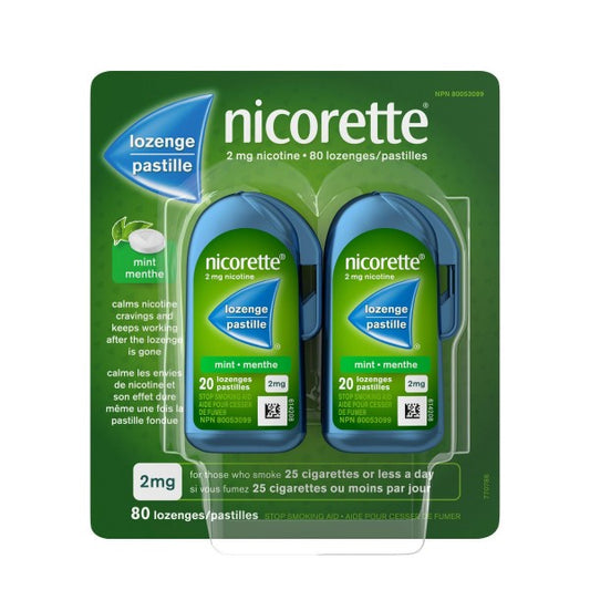 Nicorette Lozenges 2mg Mint 80's