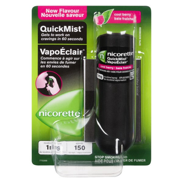 Quickmist Nicorette QuickMist Mouth Spray Cool Berry Flavour – McKnights Pharmacy