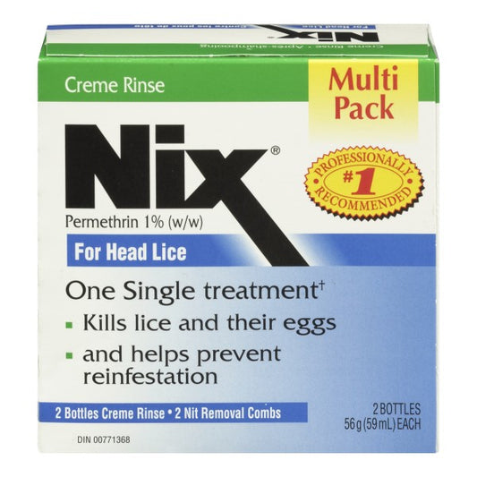 Nix Creme Rinse and Nit Removal Comb Value Pack