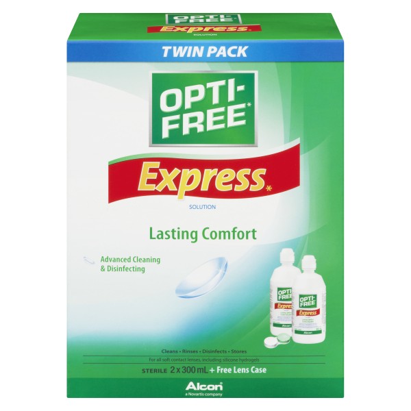 Opti-Free Express Lasting Comfort Solution Twin Pack