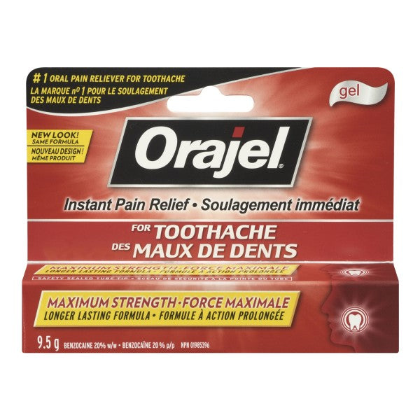Orajel Maximum Strength Toothache Pain Relief Gel