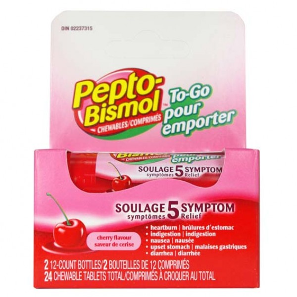 Pepto Bismol To-Go Chewable Tablets