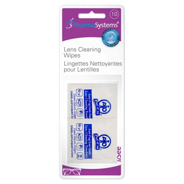 PharmaSystems uSee Lens Cleaning Wipes