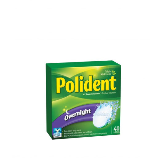 Polident Overnight Denture Cleanser