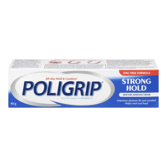 Poligrip Strong Hold Denture Adhesive Cream