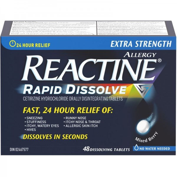Reactine Extra Strength Rapid Dissolve Allergy Relief