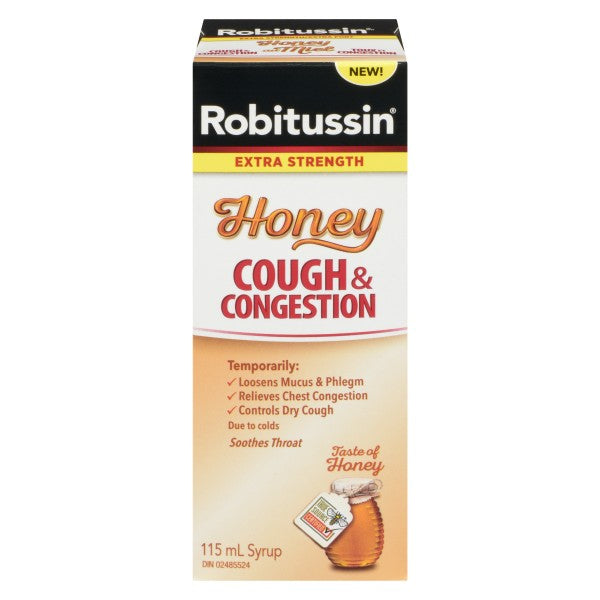 Robitussin Extra Strength Honey Cough & Congestion - 115 mL
