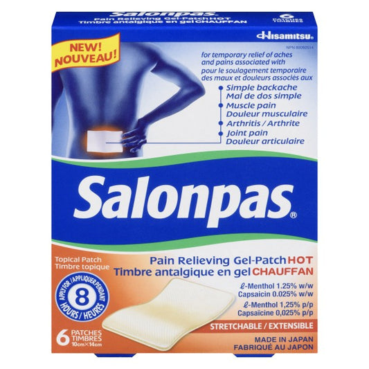 Salonpas Pain Relieving Gel Hot Patches