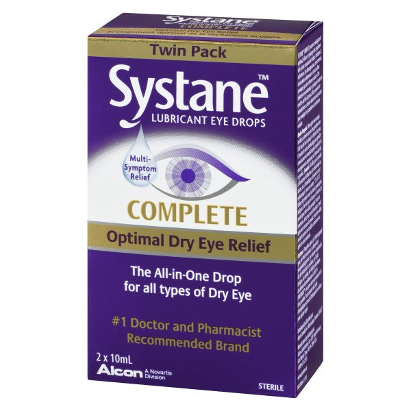 Systane Complete Optimal Dry Eye Relief Twin Pack