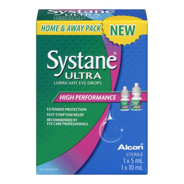 Systane Ultra Eye Drops Home and Away Pack