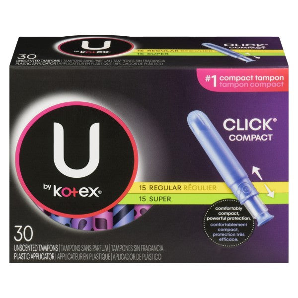 U By Kotex Click Compact Tampons - Regular/Super