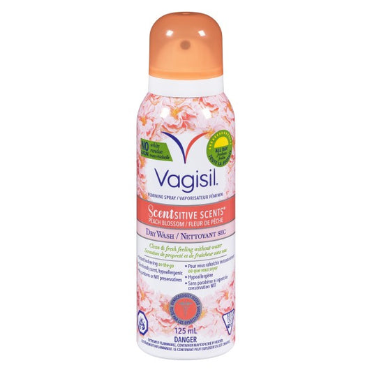 Vagisil Feminine Spray Dry Wash - Peach Blossom