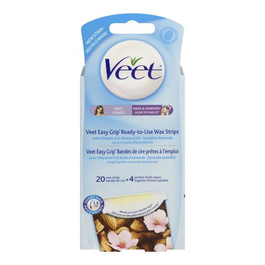 Veet Easy to Use Wax Strips for Face & Bikini