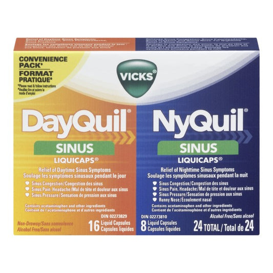 Vicks DayQuil NyQuil Sinus Liquicaps Combo Pack