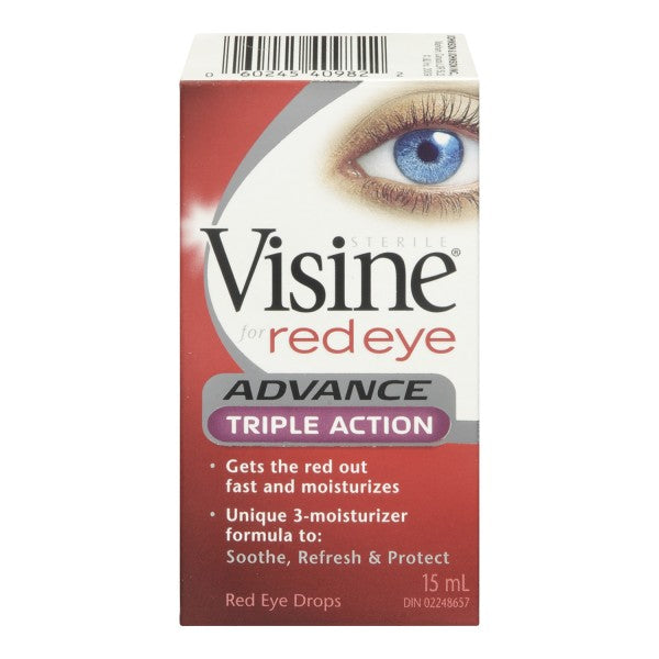 Visine Red Eye Advance Triple Action Eye Drops